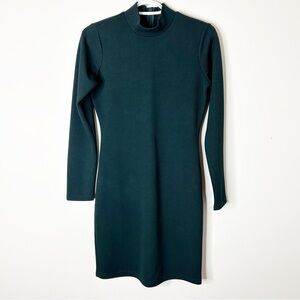 DRY LAKE Women's Mini Dress Long sleeve knit Bodycon mock neck